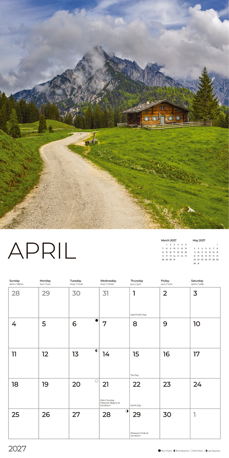 '27 Wall Calendar - Mountains