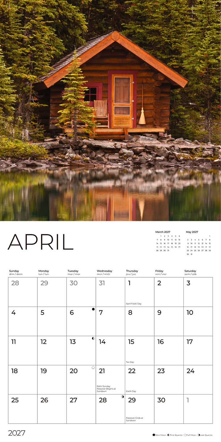 '27 Wall Calendar - Cabin Life