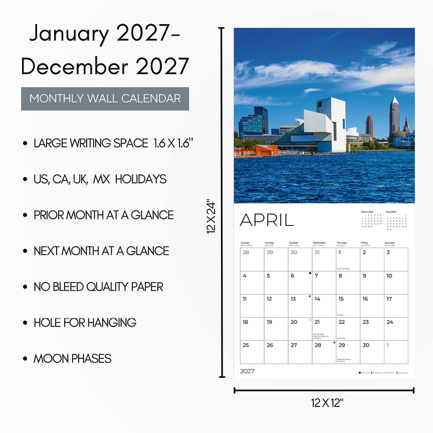 '27 Wall Calendar - Great Lakes