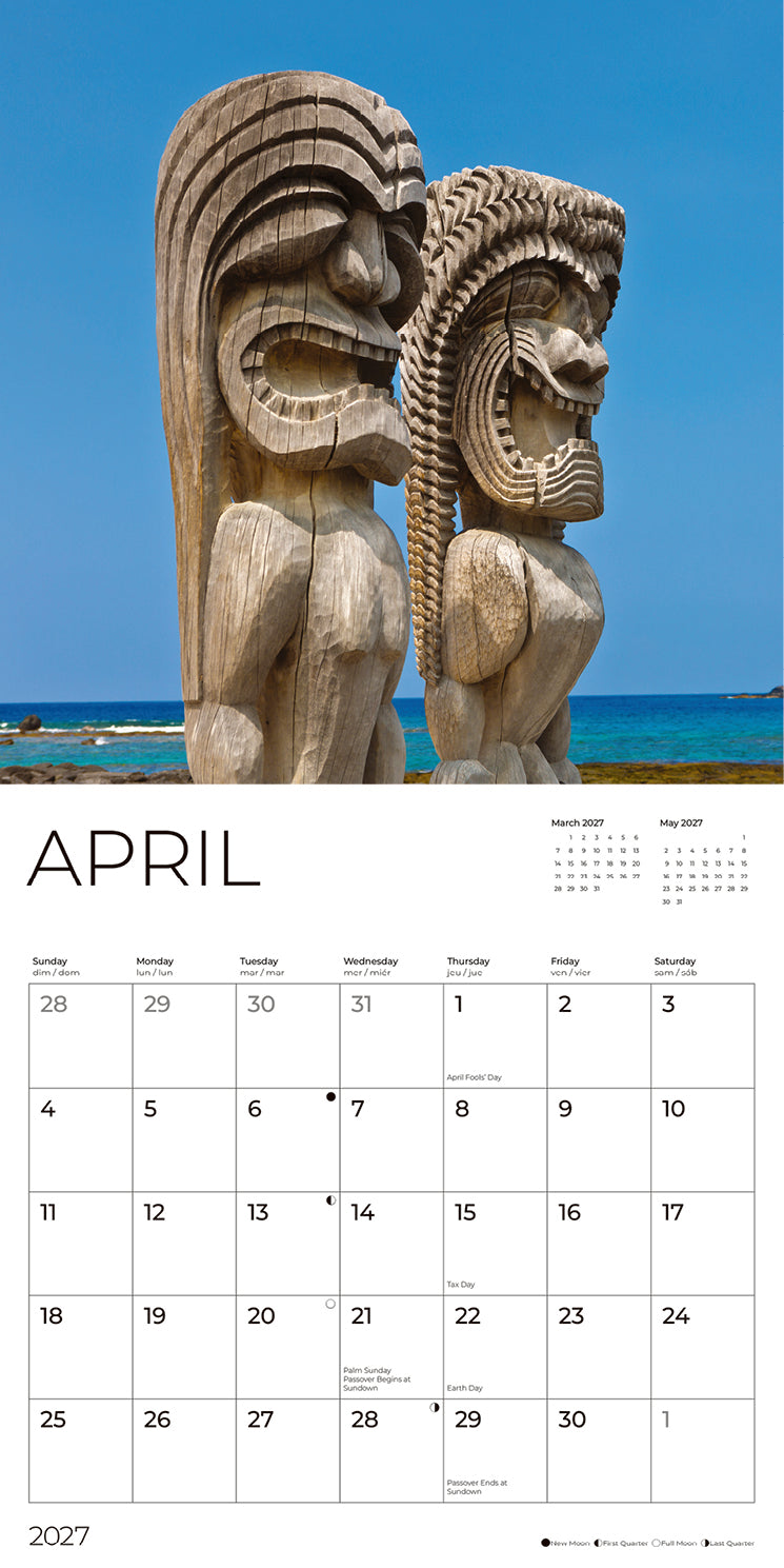 '27 Wall Calendar - Hawaii