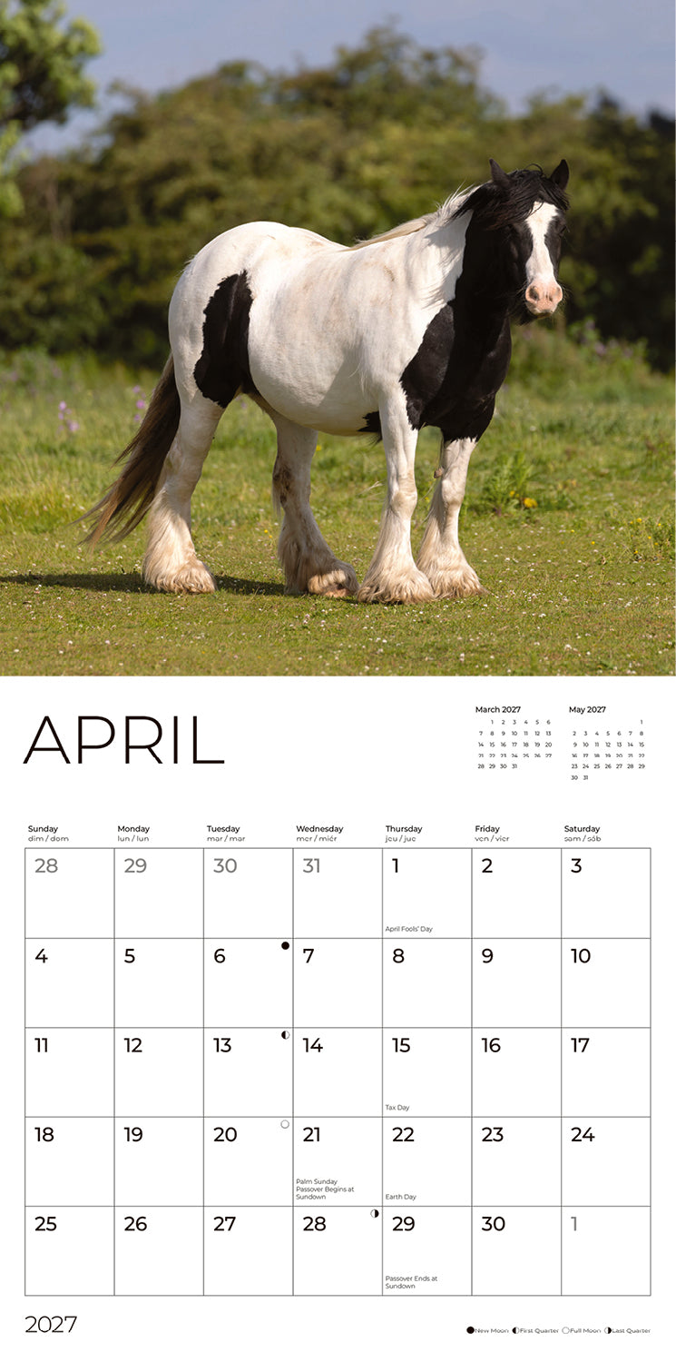 '27 Wall Calendar - Horses