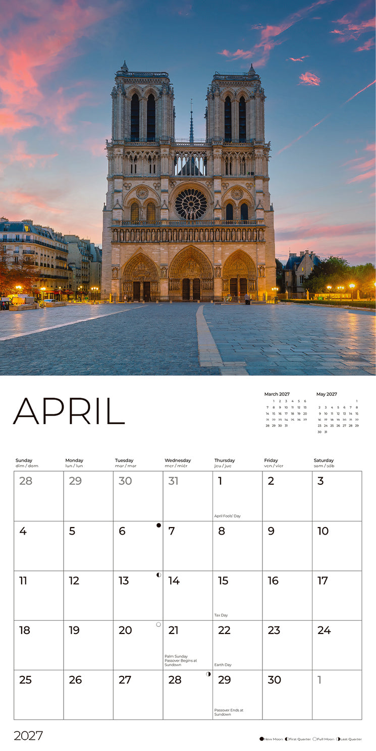 '27 Wall Calendar - Paris