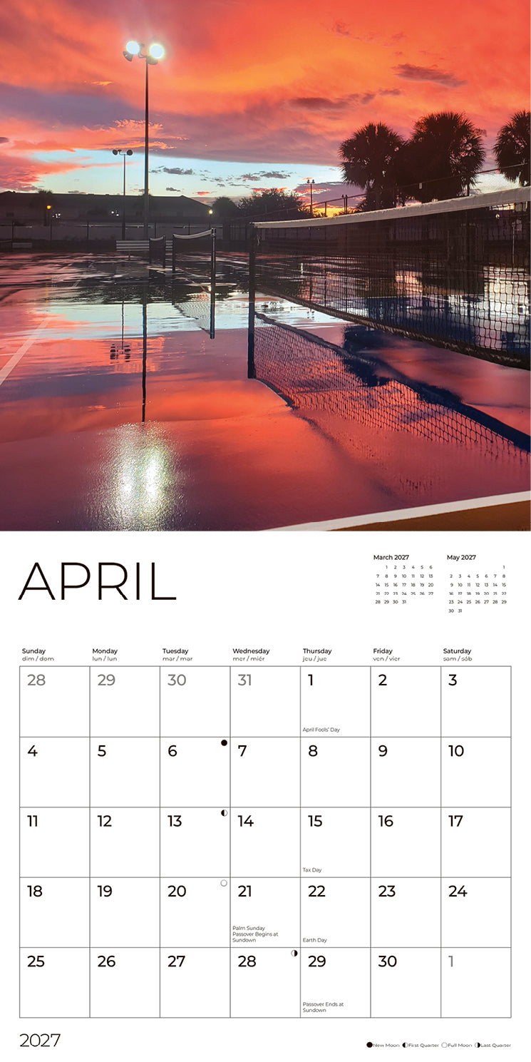 '27 Wall Calendar - Pickleball