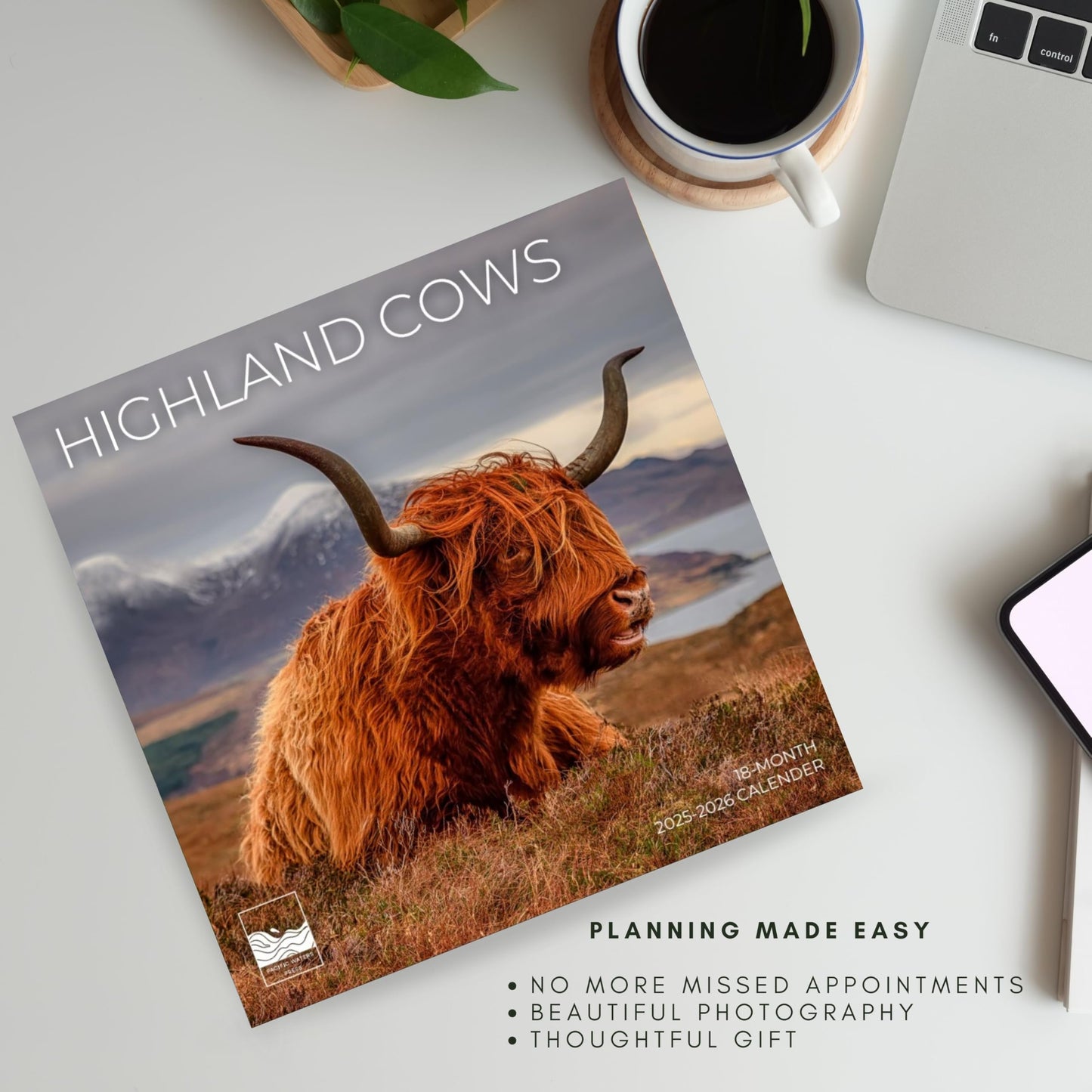'26 Wall Calendar - Cows, Owls, & Woodland Creatures