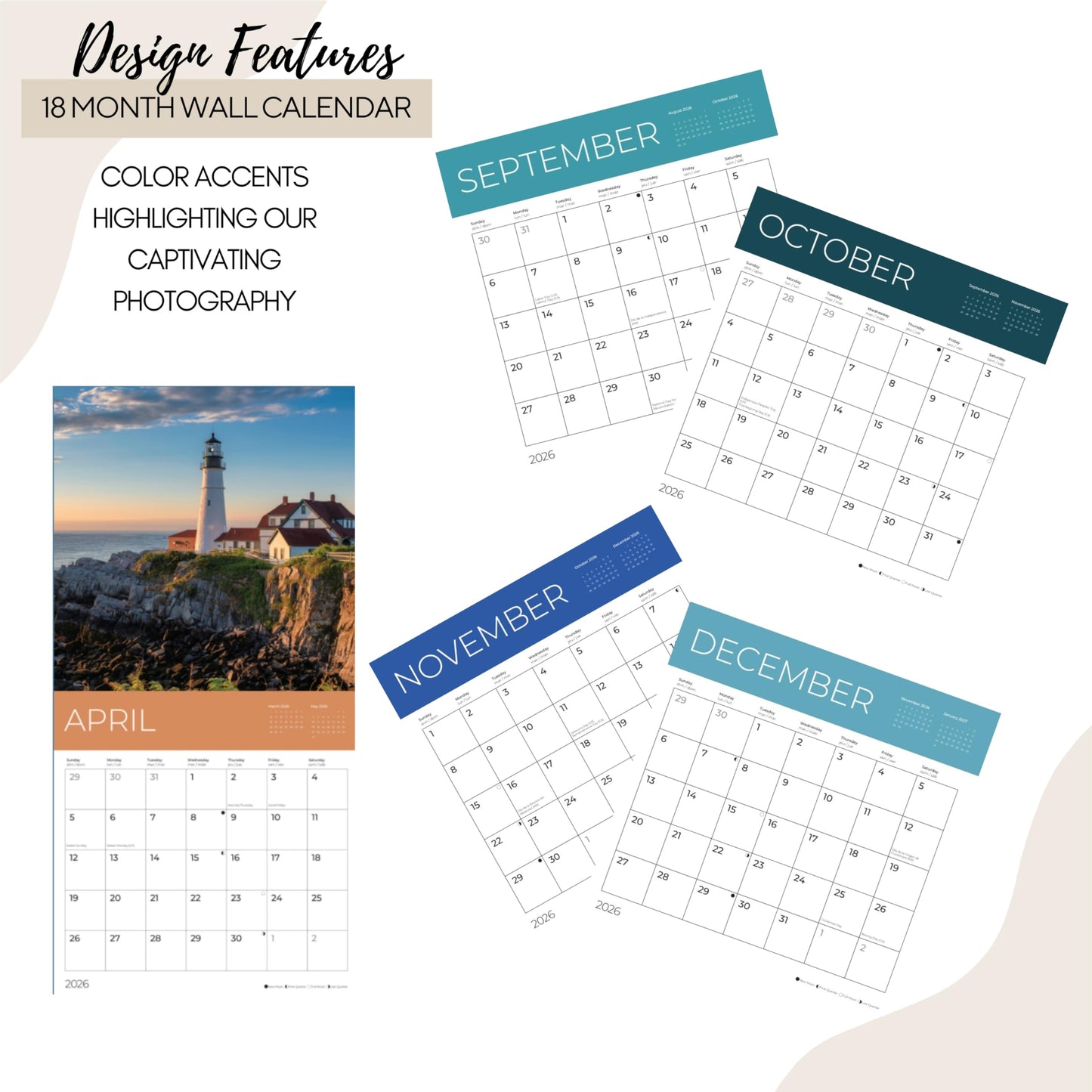 '26 Wall Calendar - Islands