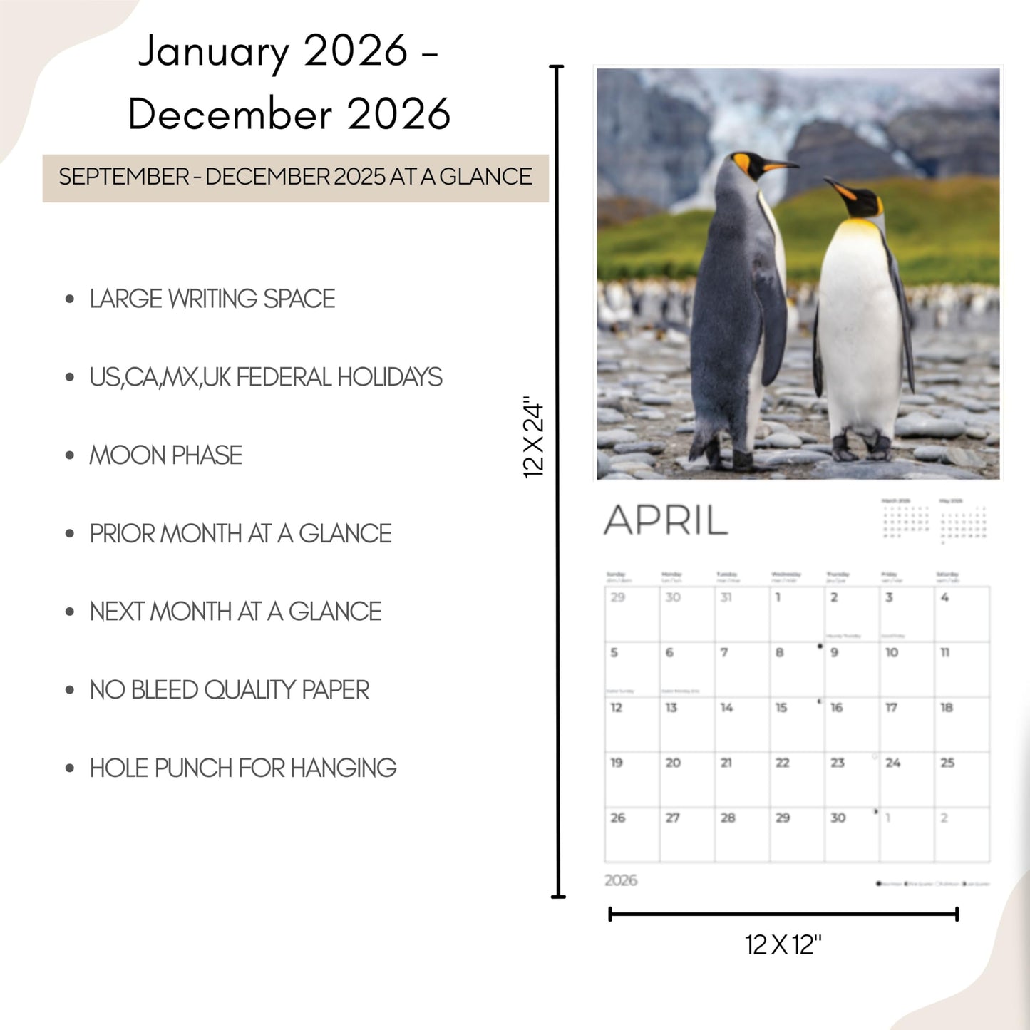 '26 Wall Calendar - Nature