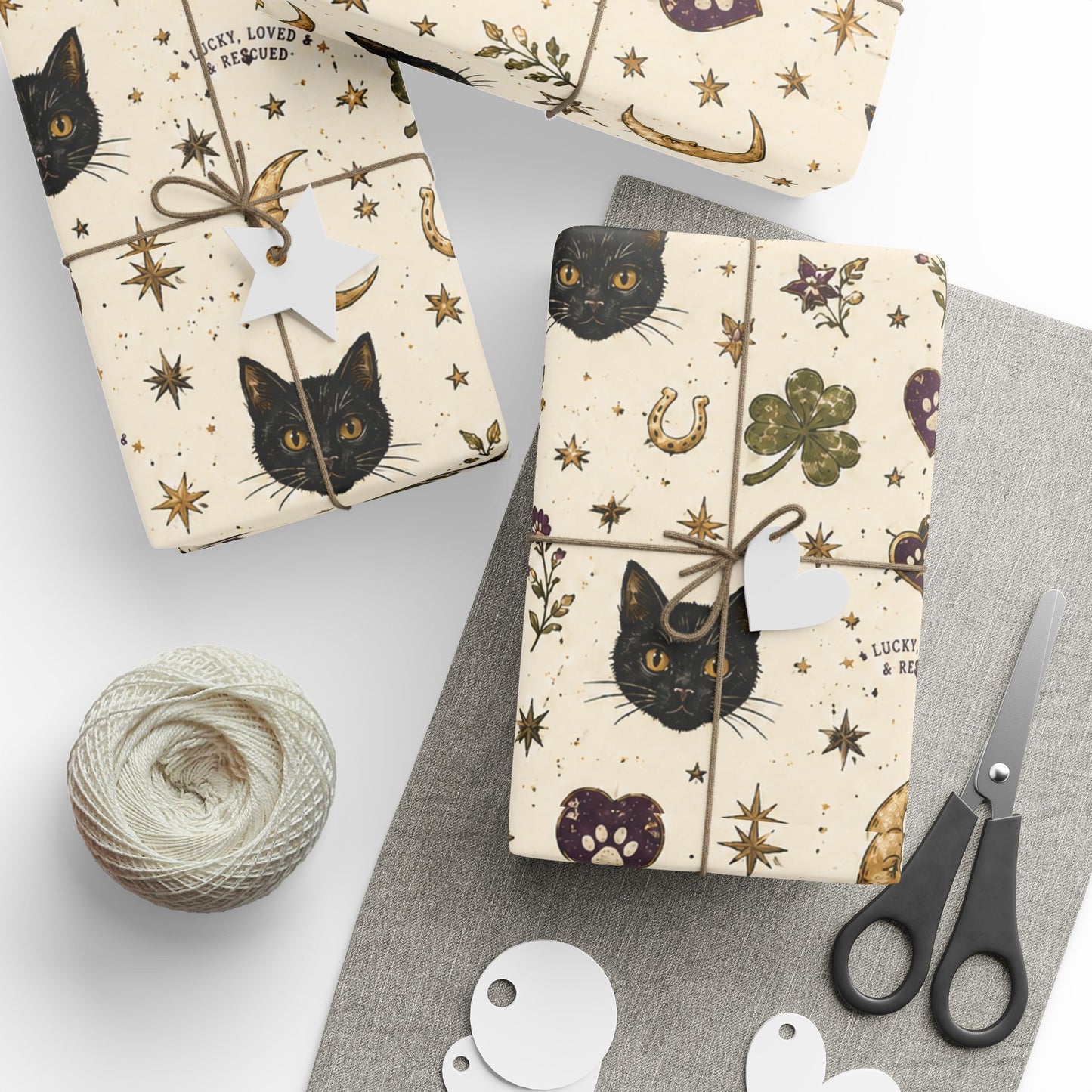 PFC: 'Lucky Black Cat Club' - Wrapping Paper