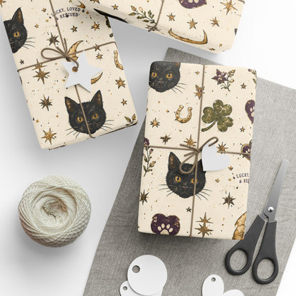 PFC: 'Lucky Black Cat Club' - Wrapping Paper
