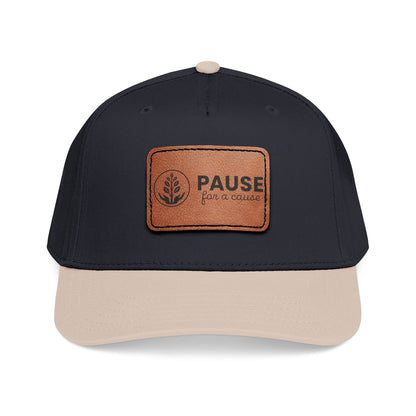 PFC: Baseball Cap with Leather Patch - Gives Back!