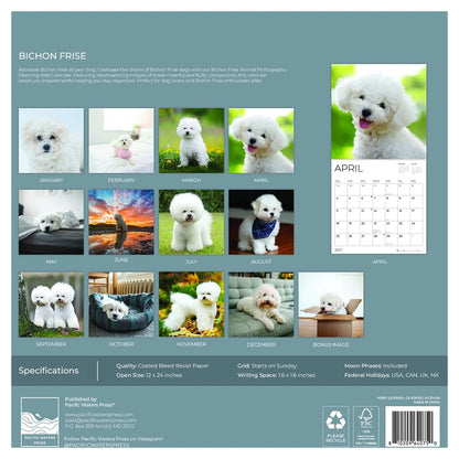 '27 Wall Calendar - Bichon Frise