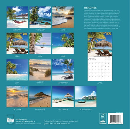'26 Wall Calendar - Beaches around the Globe