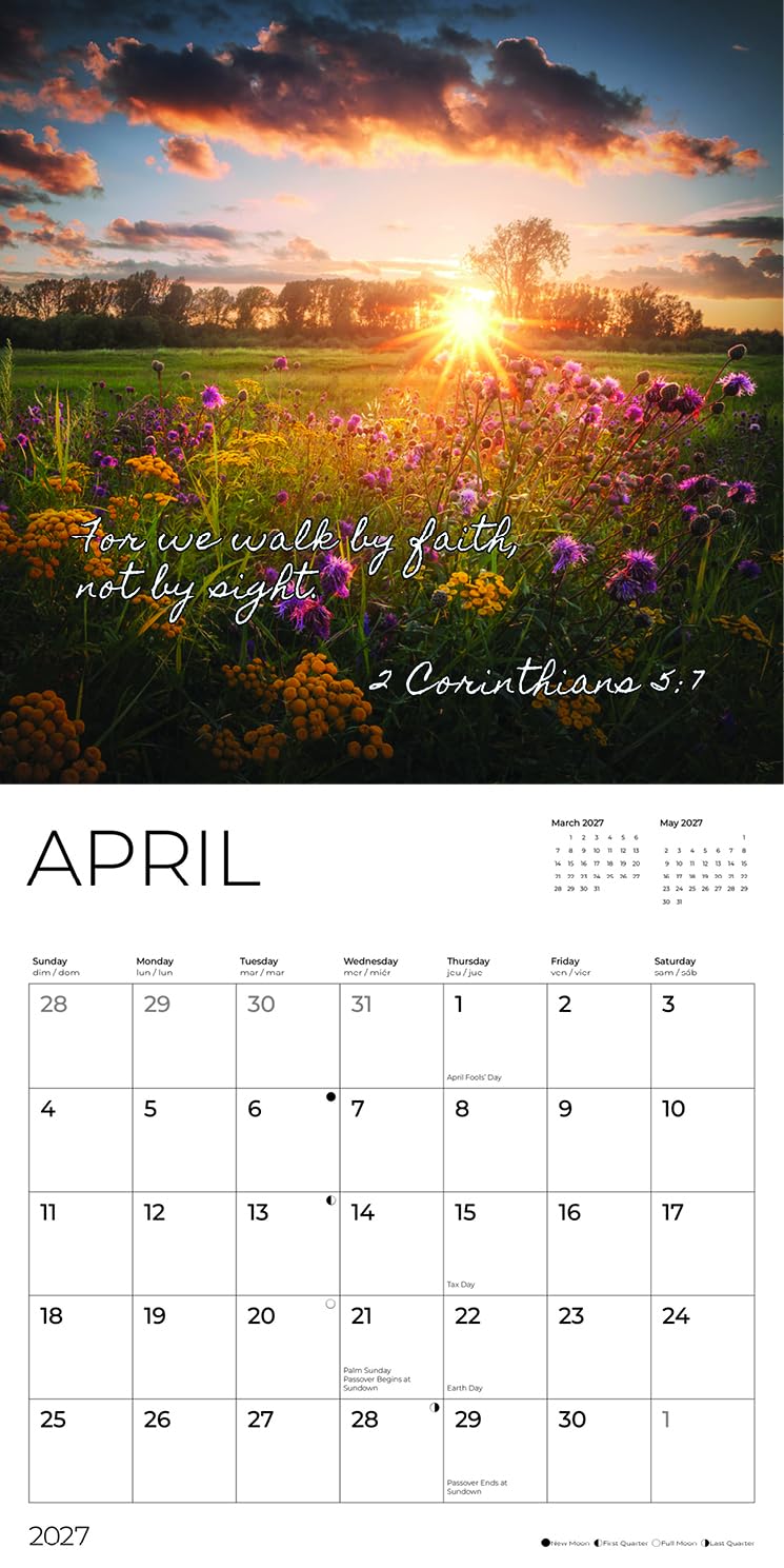 '27 Wall Calendar - Bible Blessings