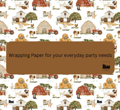 PFC: Farm Life Wrapping Paper - Gives Back!