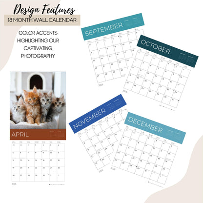 '26 Wall Calendar - Animals - 18mo