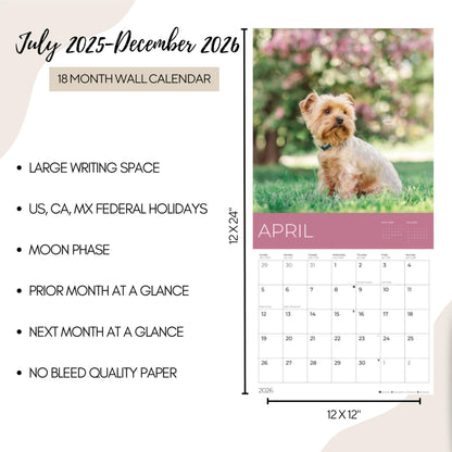'26 Wall Calendar - Dogs - 18mo