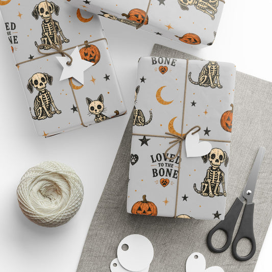 PFC: 'Loved to the Bone' Halloween - Wrapping Paper