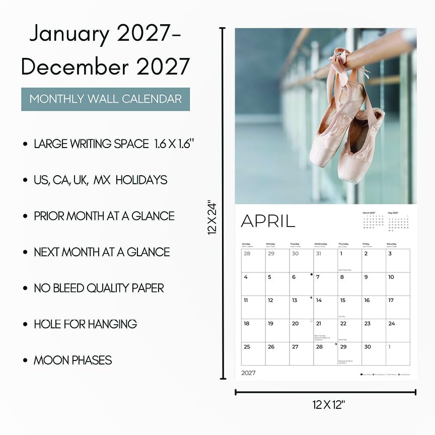 '27 Wall Calendar - Ballet