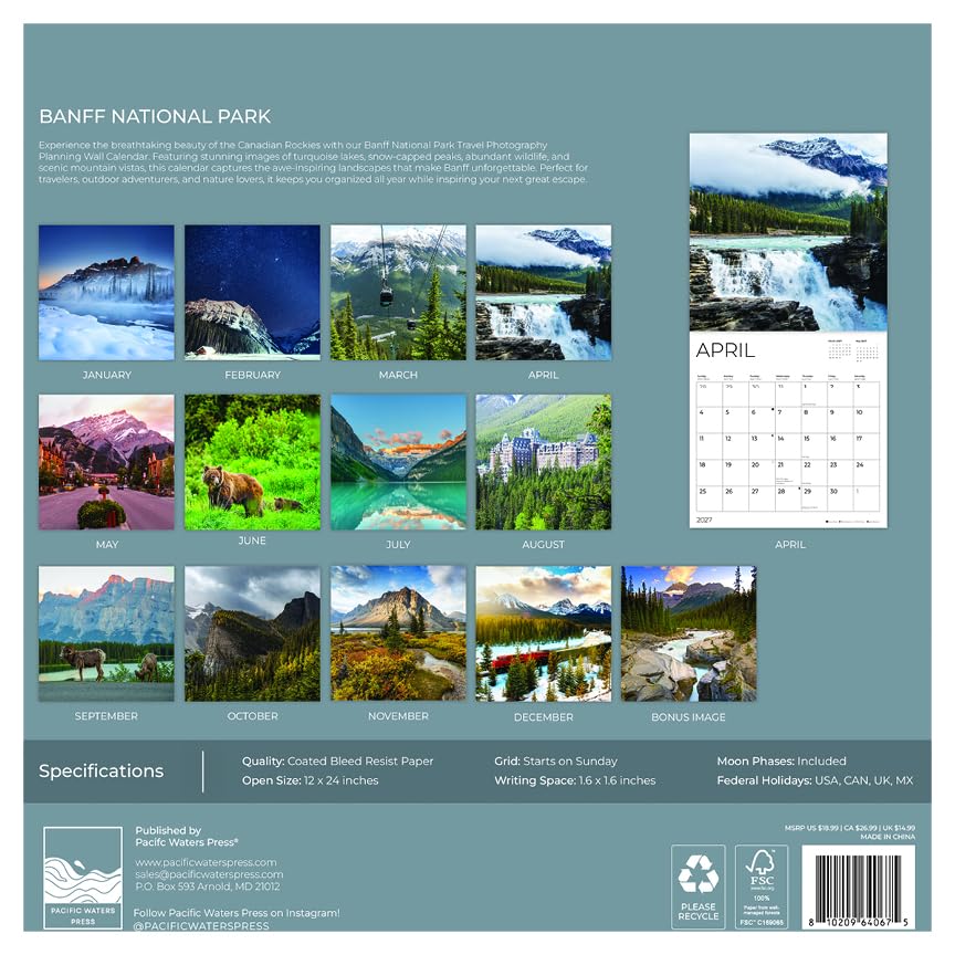 '27 Wall Calendar - Banff National Park