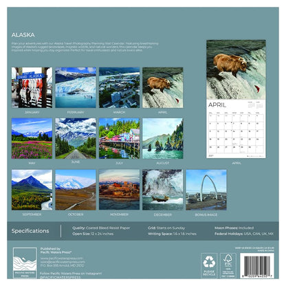 '27 Wall Calendar - Alaska