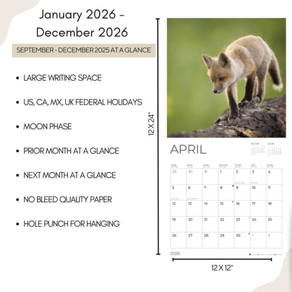 '26 Wall Calendar - Baby Animals