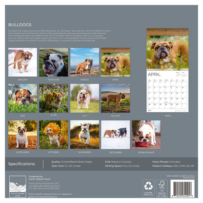 '27 Wall Calendar - Bulldogs