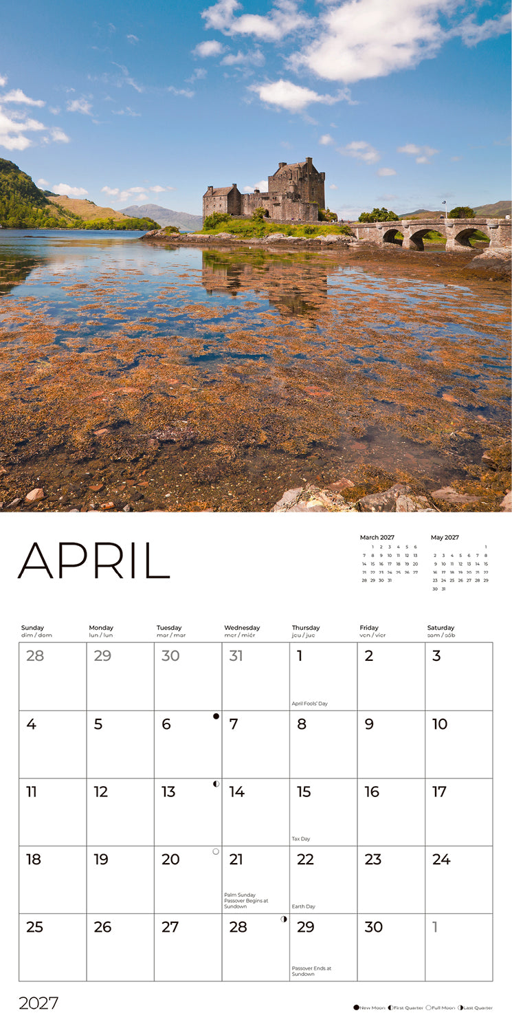 '27 Wall Calendar - Castles