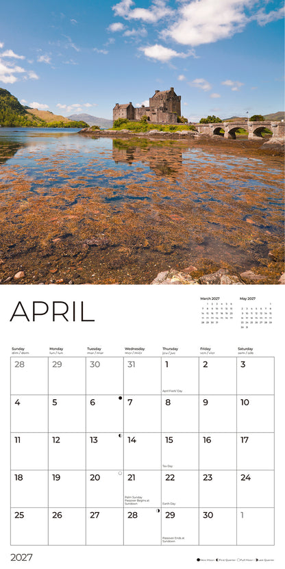 '27 Wall Calendar - Castles
