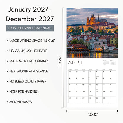 '27 Wall Calendar - European Destinations