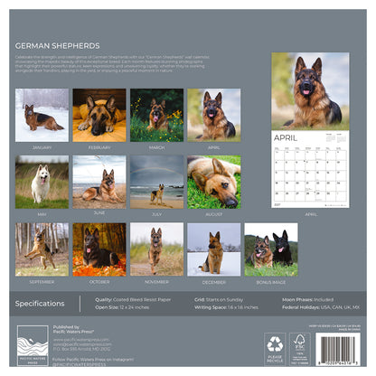 '27 Wall Calendar - German Shepherds