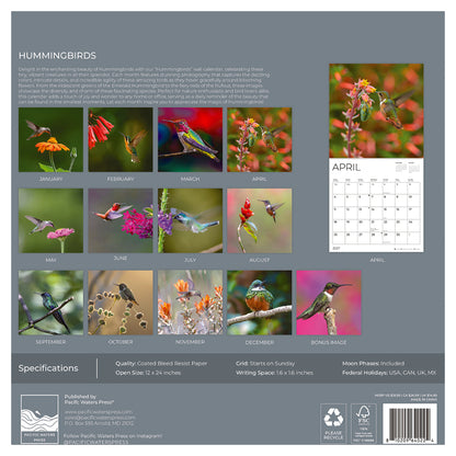 '27 Wall Calendar - Hummingbirds