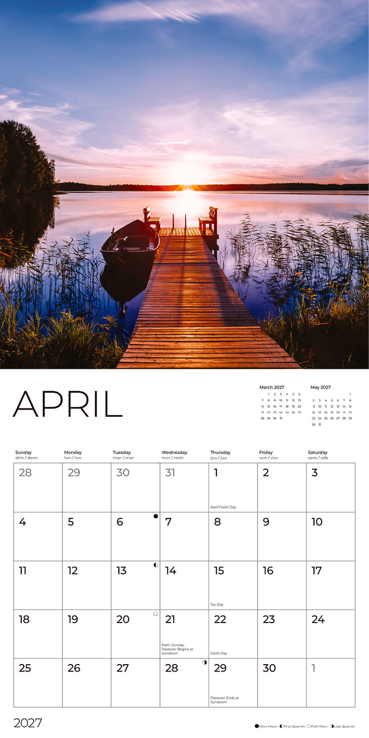 '27 Wall Calendar - Lake Views