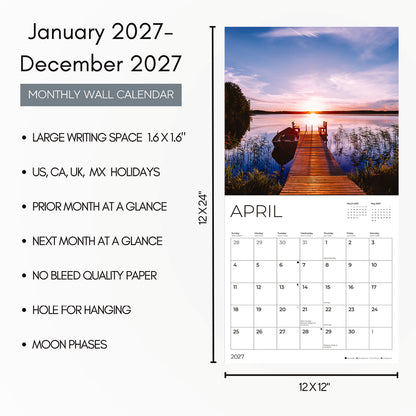 '27 Wall Calendar - Lake Views