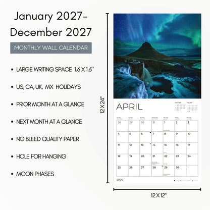 '27 Wall Calendar - Northern Lights