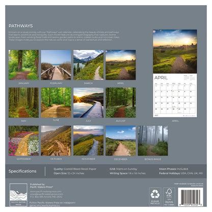 '27 Wall Calendar- Pathways