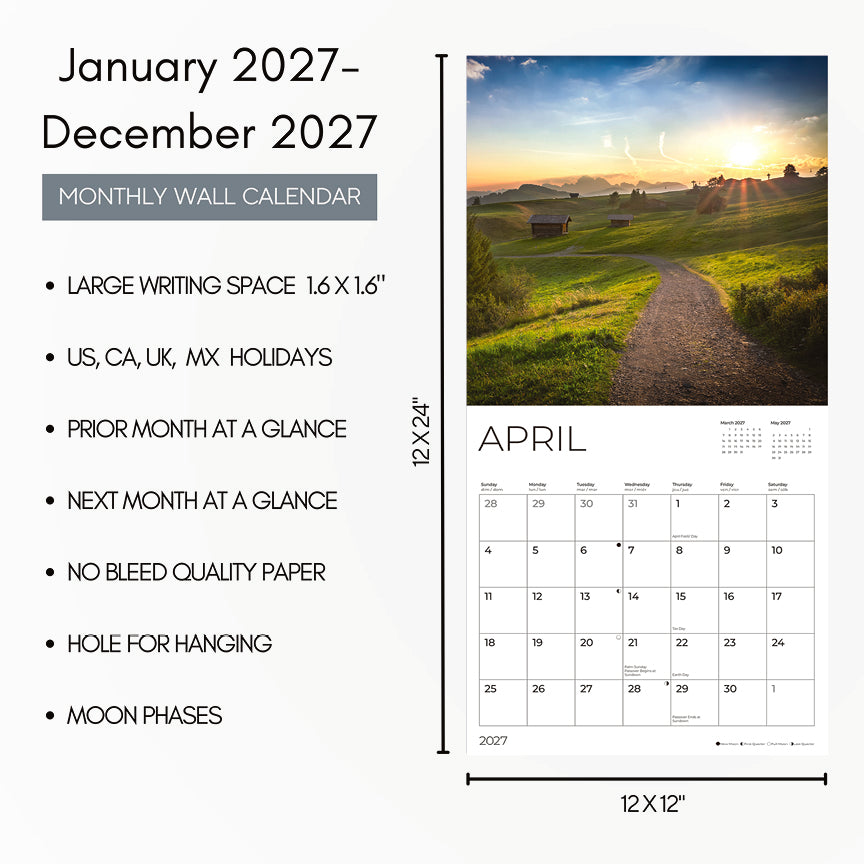 '27 Wall Calendar- Pathways