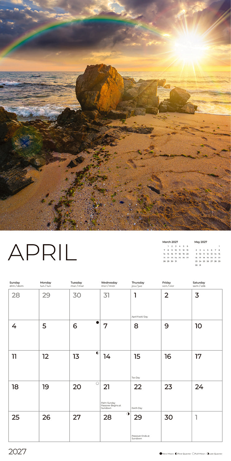 '27 Wall Calendar - Rainbows