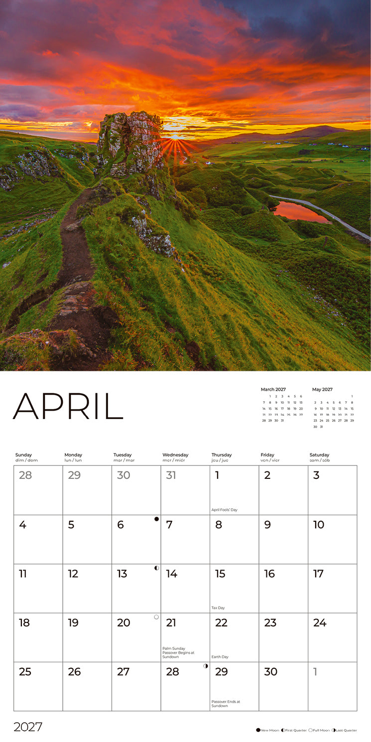 '27 Wall Calendar - Scotland