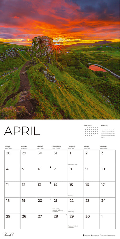 '27 Wall Calendar - Scotland