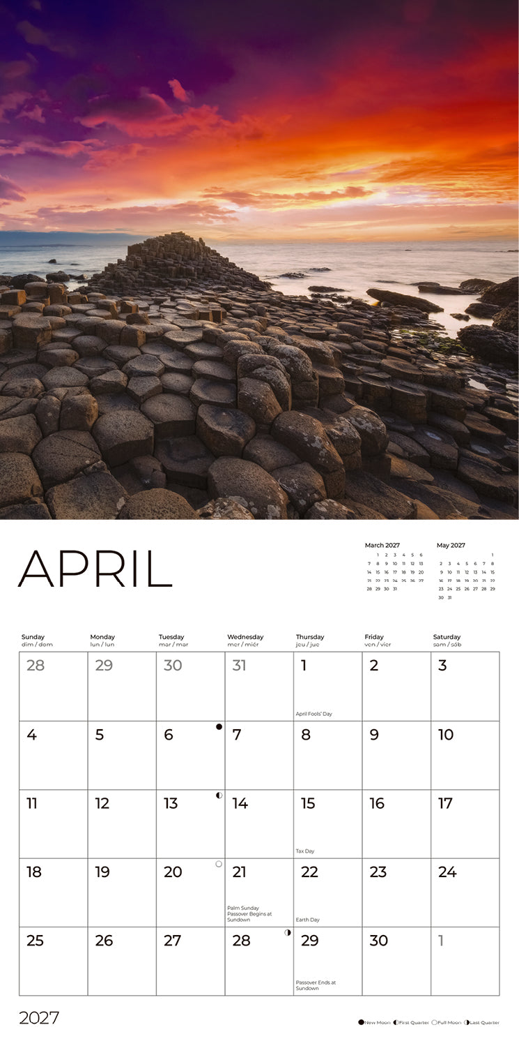 '27 Wall Calendar - Sunsets