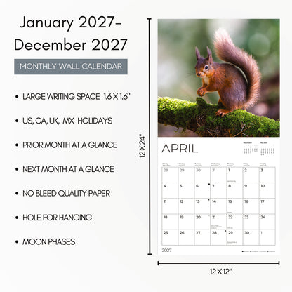 '27 Wall Calendar - Woodland Creatures