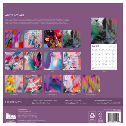 '27 Wall Calendar - Abstract Art