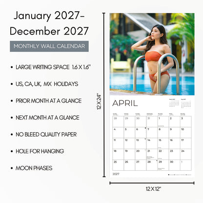 '27 Wall Calendar - Asian Babes