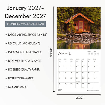 '27 Wall Calendar - Cabin Life
