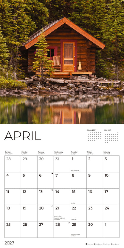 '27 Wall Calendar - Cabin Life