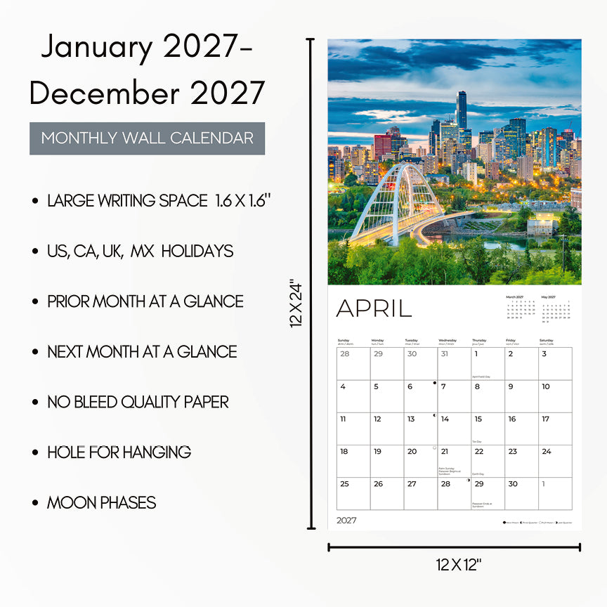 '27 Wall Calendar - Canada