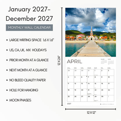 '27 Wall Calendar - Caribbean
