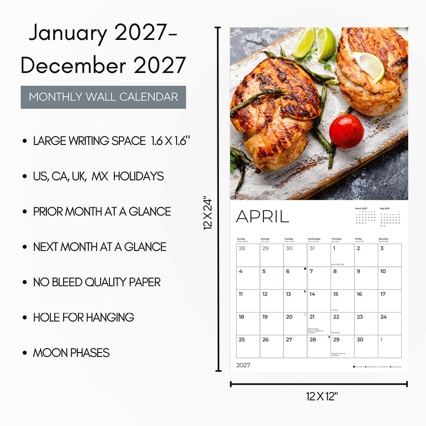 '27 Wall Calendar - Cooking Challenge
