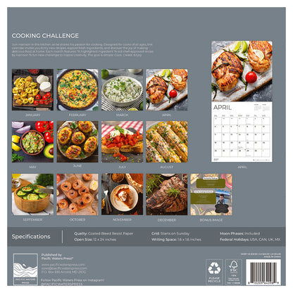 '27 Wall Calendar - Cooking Challenge