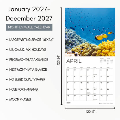 '27 Wall Calendar - Coral Reefs