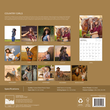 '27 Wall Calendar - Country Girls